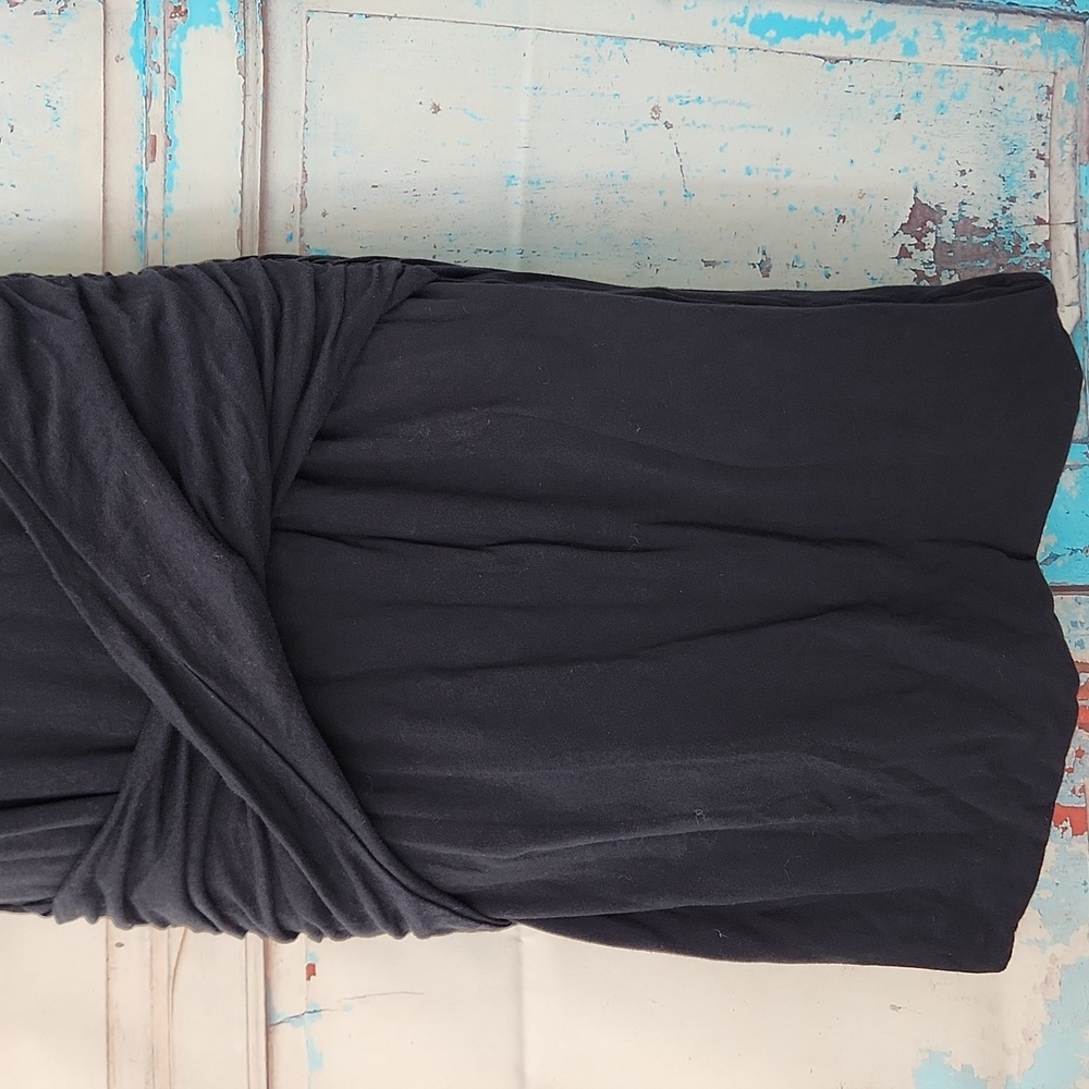 James Perse Black Classic‎ Twist Front Tee Shirt Dress - Picture 4 of 9